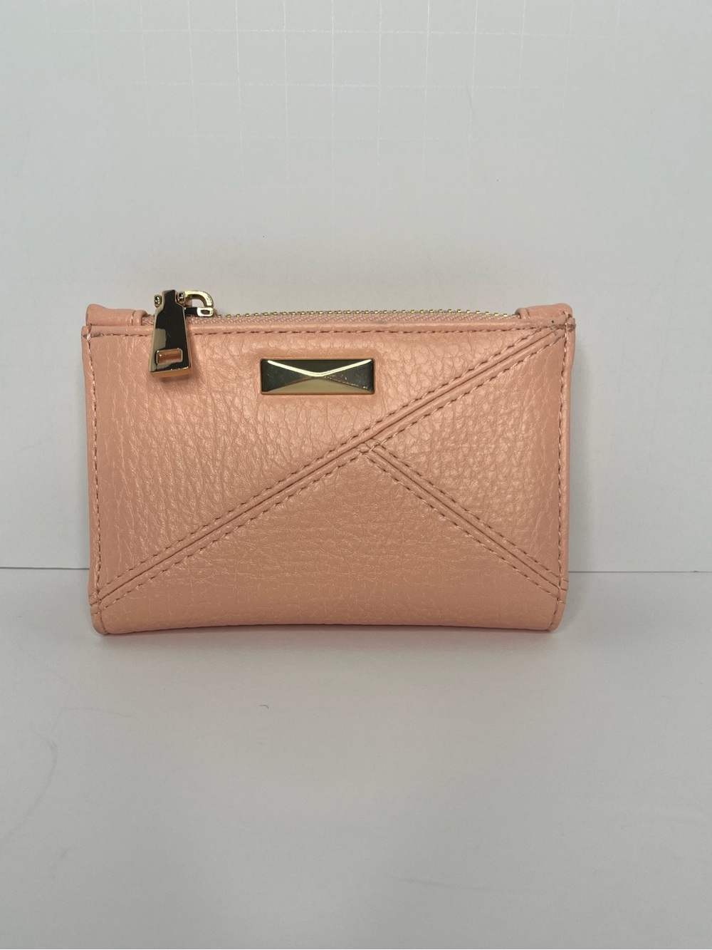 INC International Concepts Ashlinn Geometric Pebble Wallet Tropical Peach